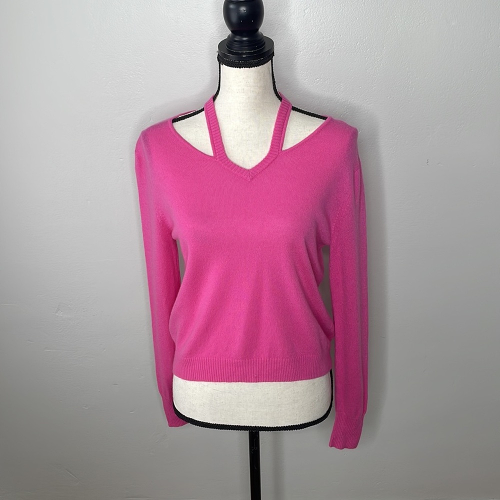 Autumn Cashmere Pink Cutout sweater